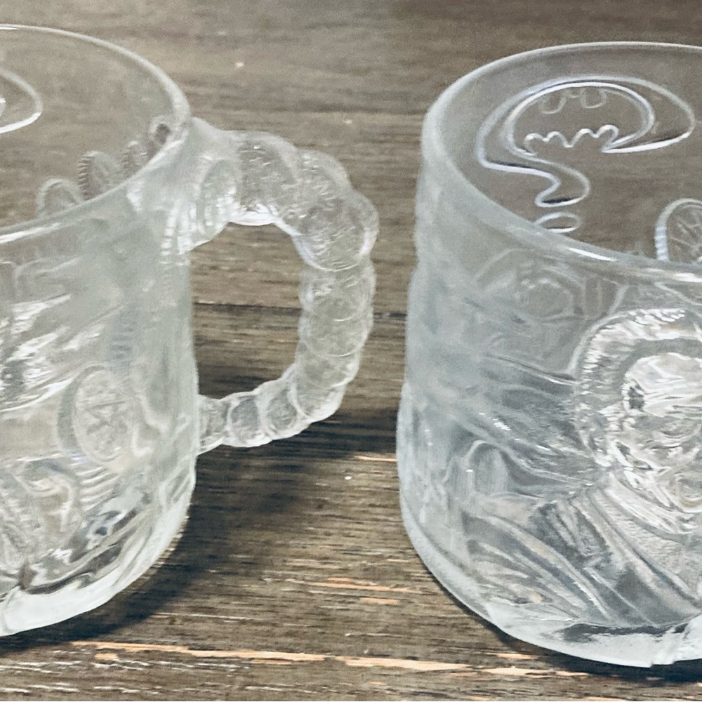 vintage mcdonalds glass cups 2 Matching Cups